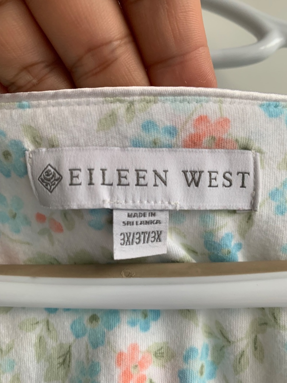 EILEEN WEST FLORAL CAP SLEEP NIGHTGOWN PLUS SIZE 3XL Cottagecore - Picture 6 of 13